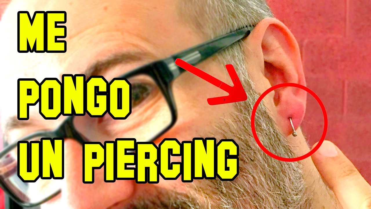 ✔ LlegaVideos Se Pone Un Pendiente Piercing en la Oreja