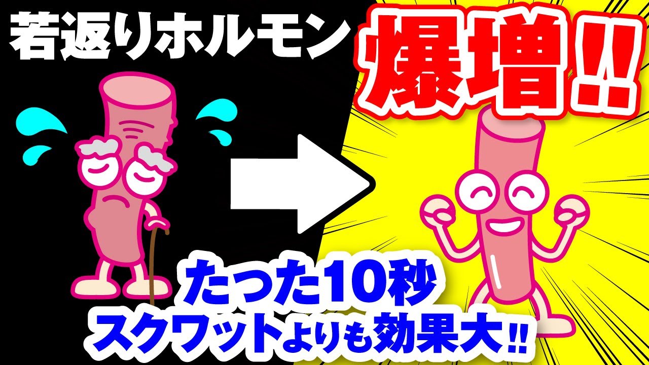 【Newsweekでも取り上げられた関節トレーニング】若がえりホルモン爆増！筋肉を若返らせる たった10秒力を入れるだけの「サボリ筋トレーニング」＃Newsweek