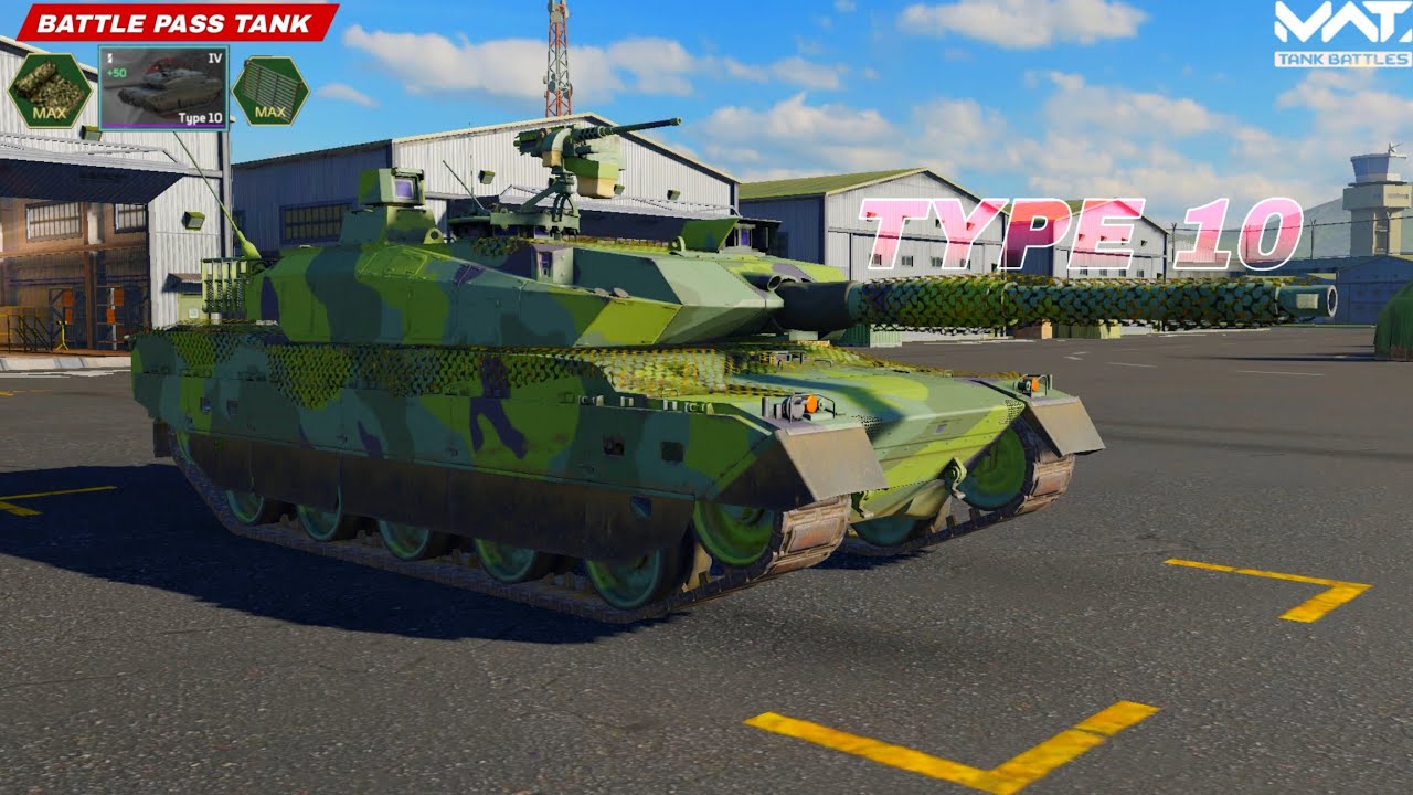MWT TANK BATTLE:- Type 10🇯🇵🔥Free battle pass tank with 4sec reload canon very insane tank.