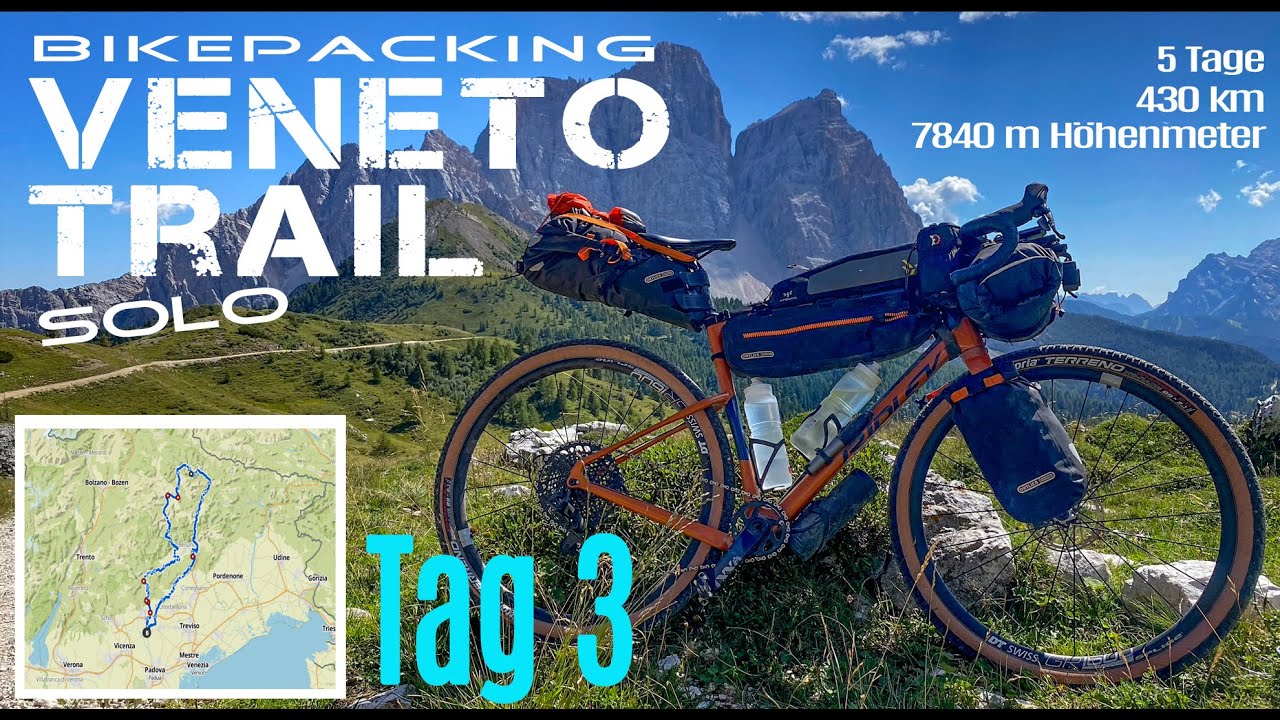 Veneto Trail solo 2023 - Tag 3 - Gravel Bikepacking mit Drohne
