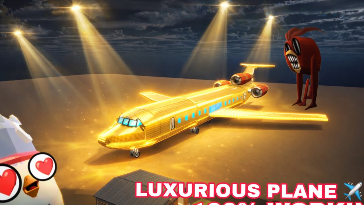 😍 LUXURIOUS PLANE IN CHICKEN GUN 