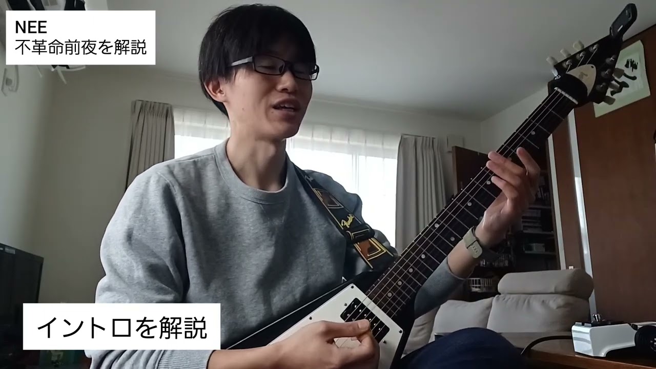 NEEの不革命前夜のギターを自分なりに解説しました ①イントロ