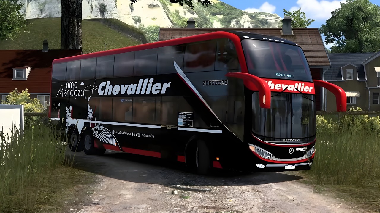 Beach Road Chaos On Extreme Narrow Dirt Roads 😬| Bus Simulator ETS2 #ets2