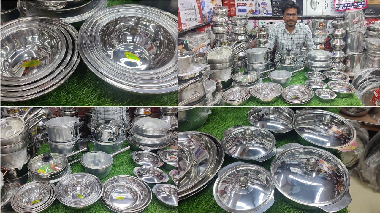 Hamko ব্র্যান্ডের স্টিলের বাটি,কান বাটি,বোল,ডিভাইডার প্লেট সহ টুকিটাকি জিনিস@BDFantasyland