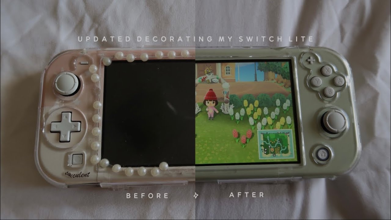 🌿 updated: minimalist decorating my nintendo switch lite 2021 🌷
