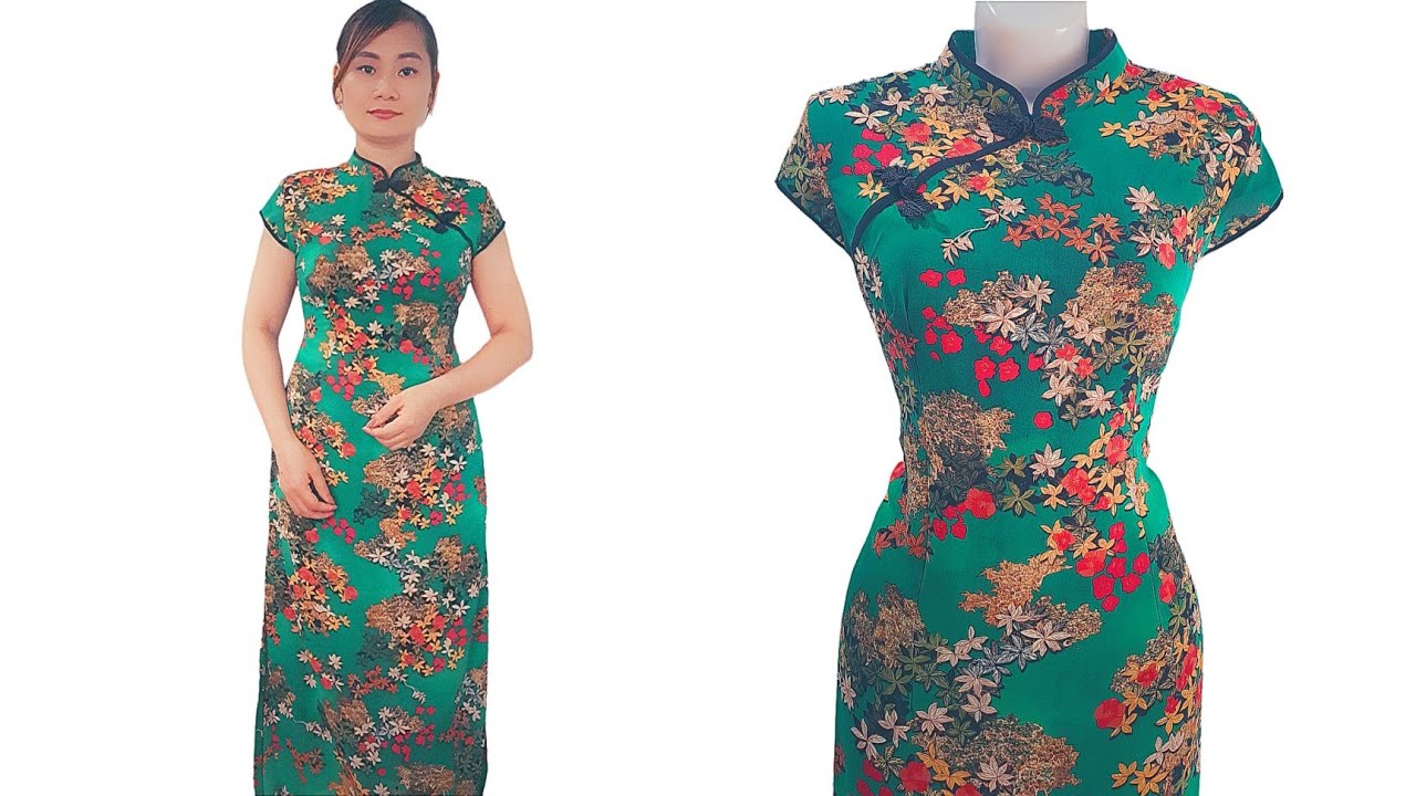 How to cut a cheongsam neckline | How to sew a collar is very easy|Tailor Chuc