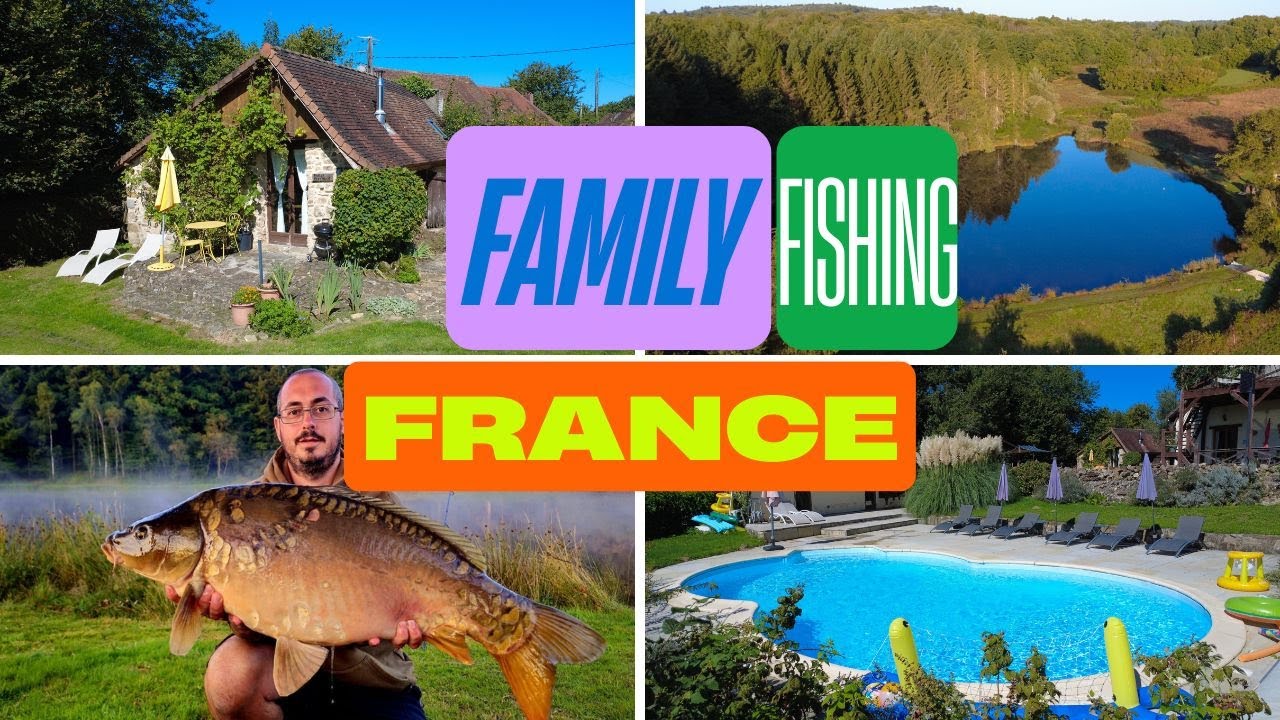Family Carp Fishing Holiday in France 🎣 Luxury, Pool & Big Carp Action!
