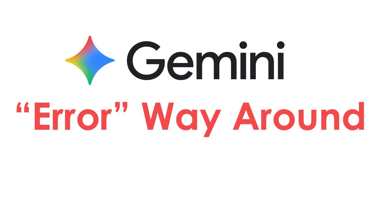 Gemini Error Fix: I encountered an error doing what you asked could you try again Gemini