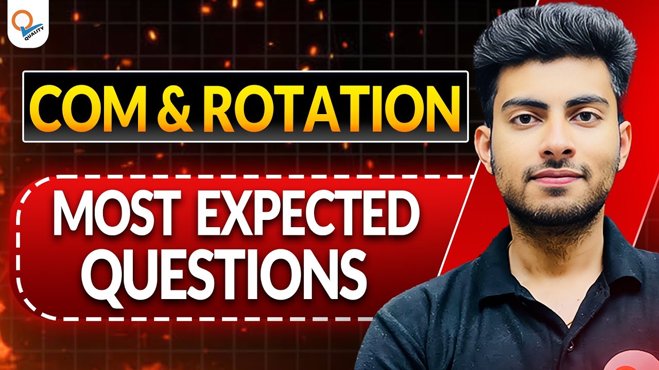 Centre of mass & rotation: Most important questions NEET | by Aayush Sir | NEET EXTREME