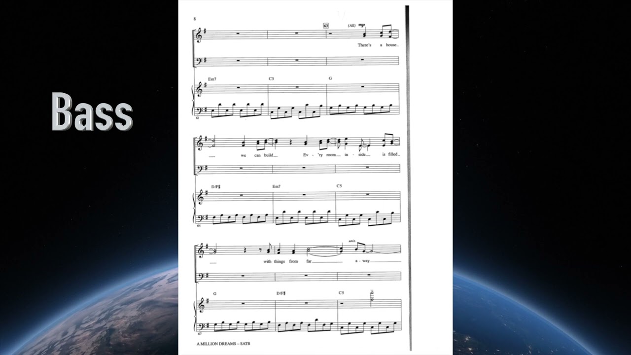 A Million Dreams -  Bass Rehearsal Track