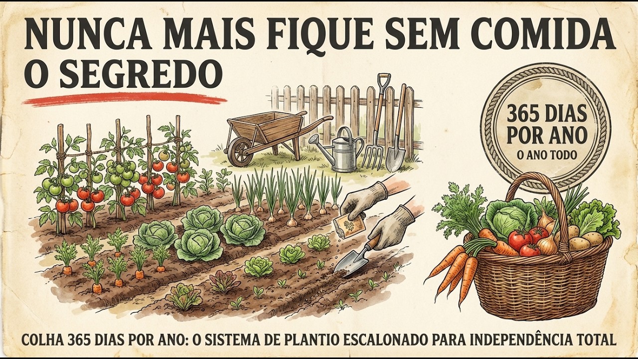 Colha 365 dias por ano: o sistema de plantio escalonado para independência total