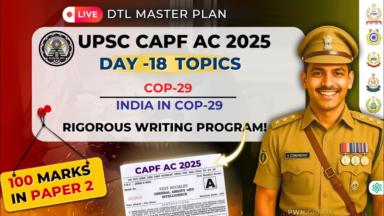 CAPF PAPER-02 ANSWER WRITING || COP-29 & INDIA IN COP-29|| DESIRE TO LEARN