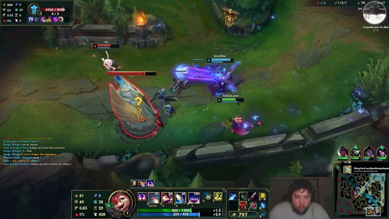 Ranked Saison 16 - Smolder vs Xayah - je me fais rundown par mon support ...