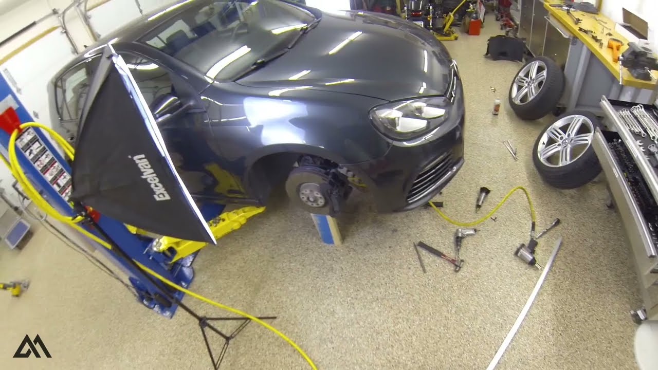2012 (MK6) Volkswagen Golf R Front End Links - ECS Tuning Adjustable Installation!