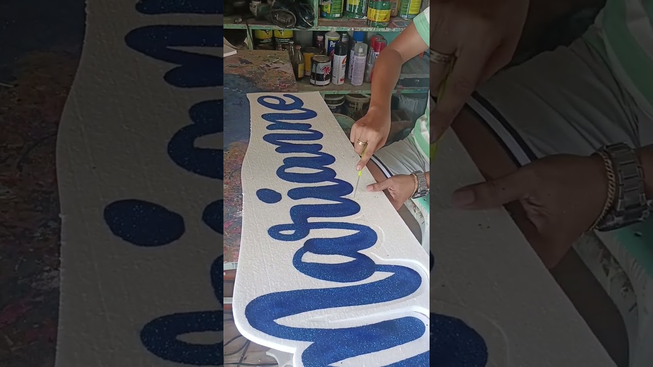 Vejay And Marianne Styro Lettering Cutout