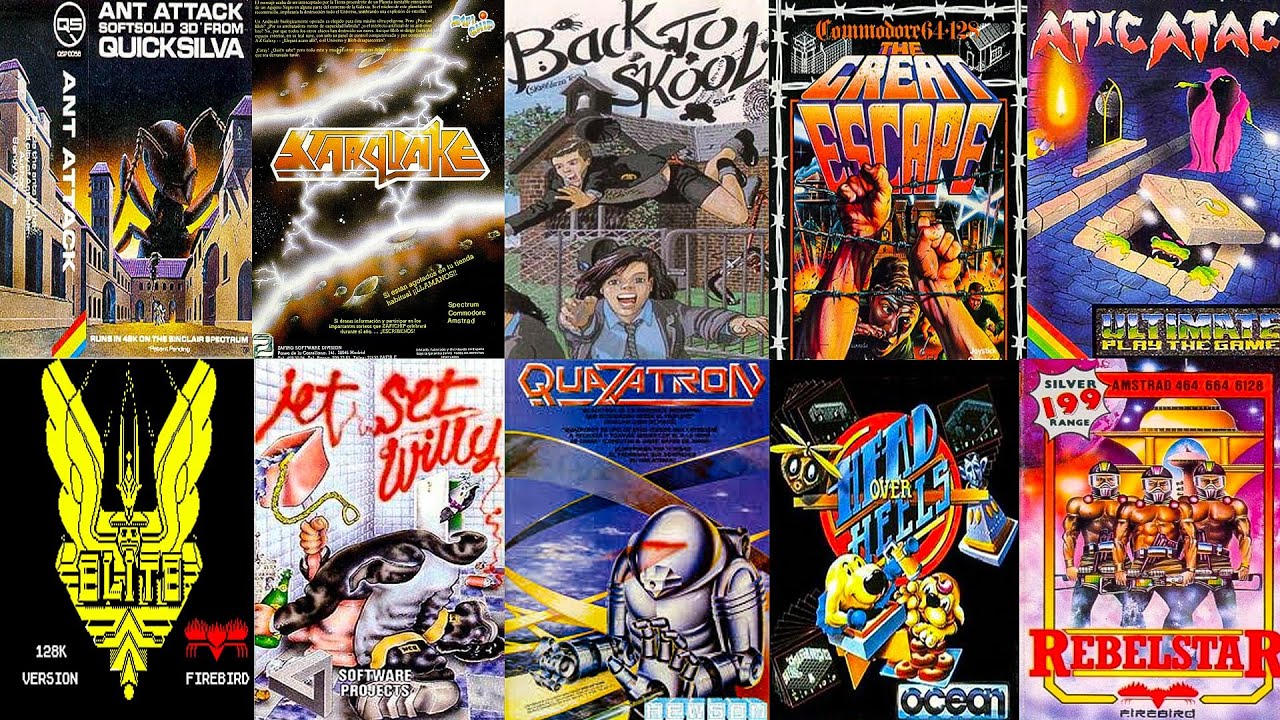 Top 10 Best ZX SPECTRUM Games of all Time (Best Spectrum Games)