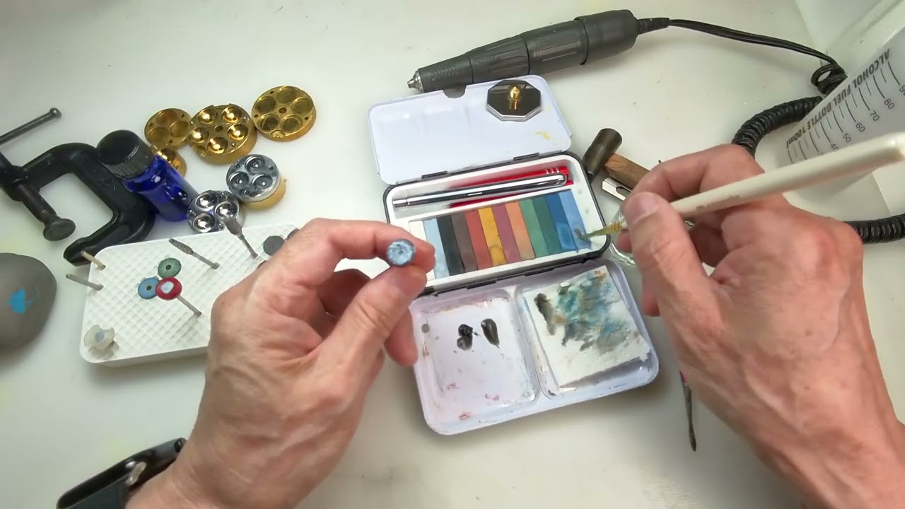 How to make artificial eye. Iris painting