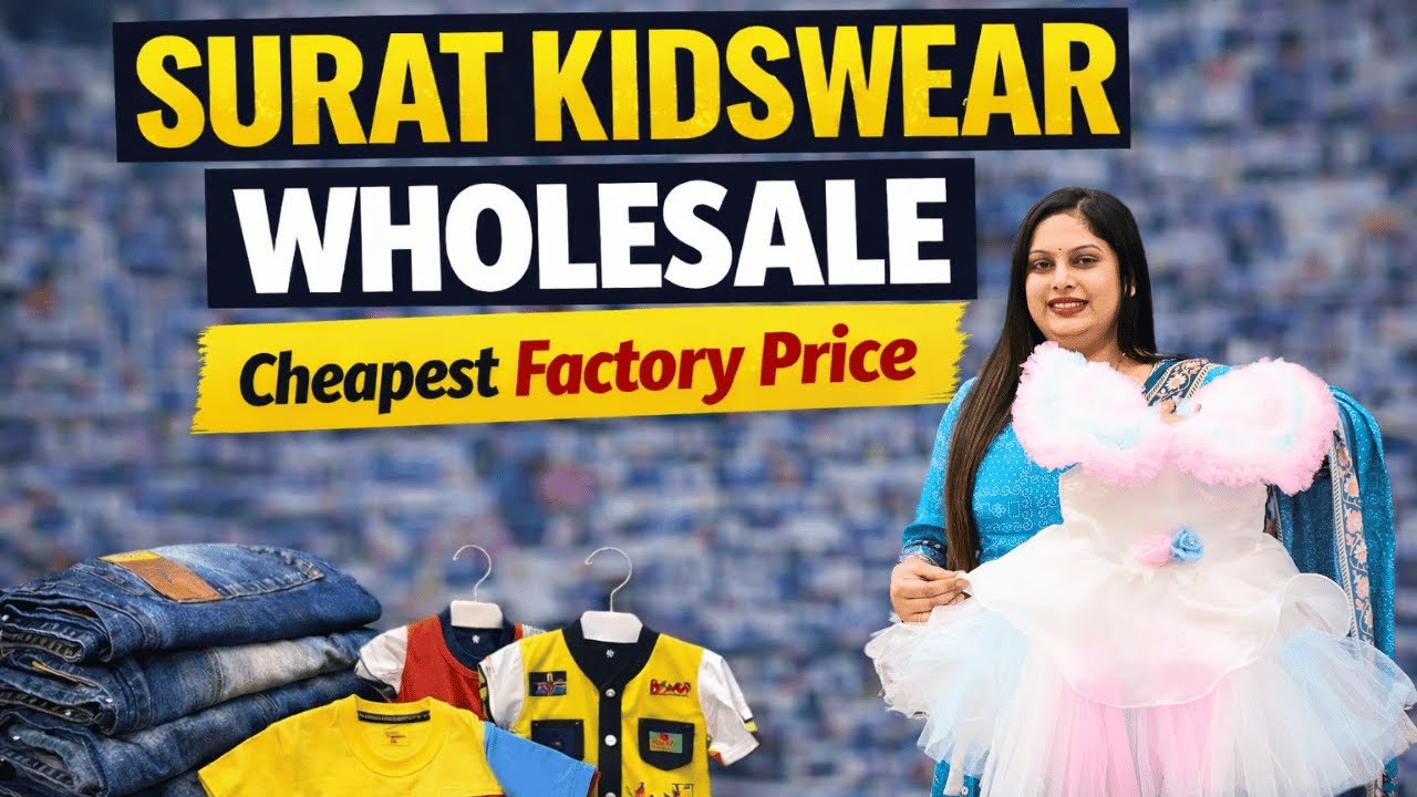 होश उड़ा देने वाले रेट सिर्फ ₹23 से Cheapest Kids Wear Wholesale Market in Surat | Kids Wear Factory