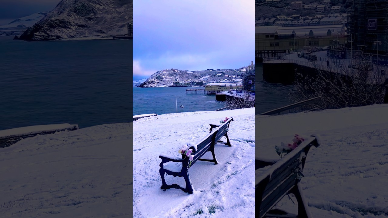 Magical ❄️winter ❄️ views over Aberystwyth 5.1.2026 🏴󠁧󠁢󠁷󠁬󠁳󠁿