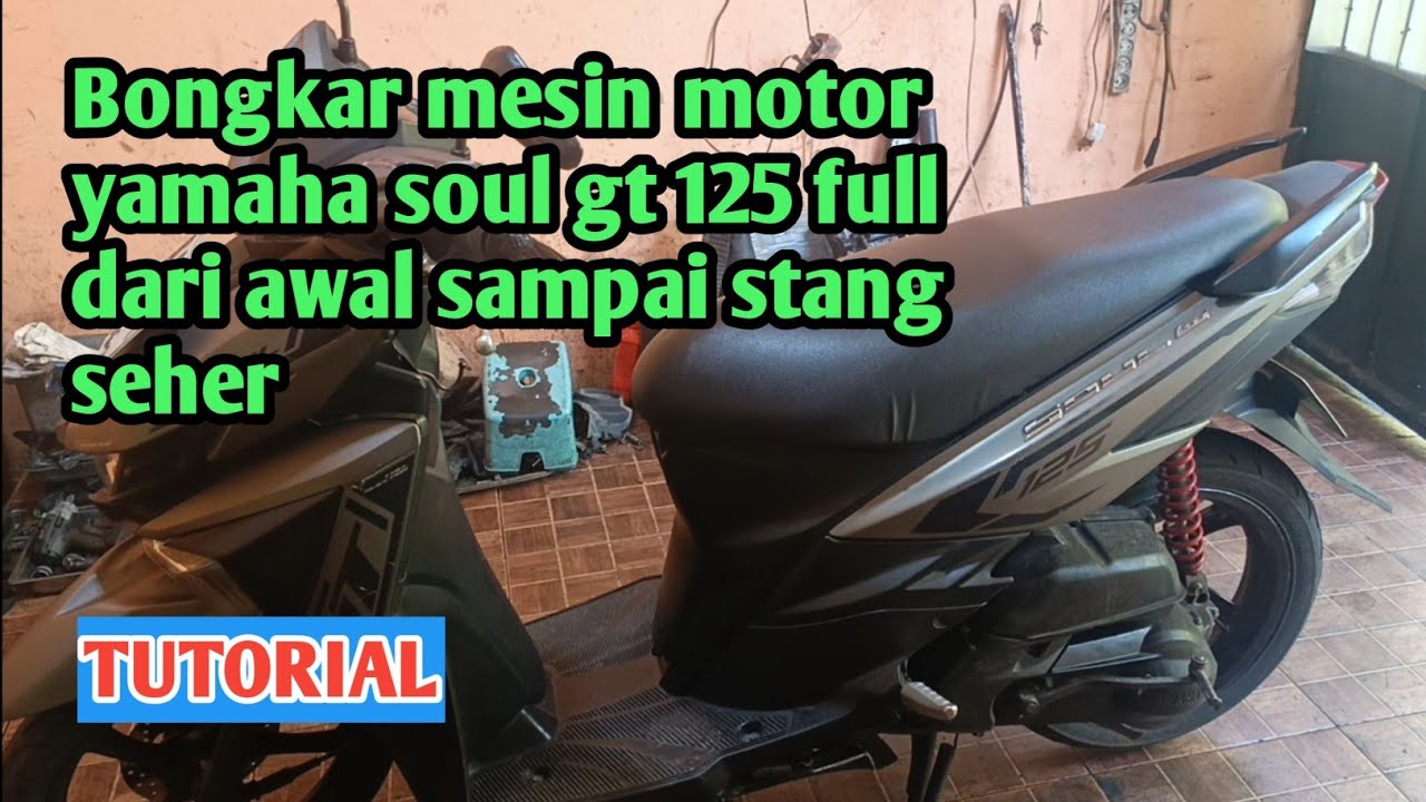 bongkar mesin soul gt 125 ngebul dan suaranya kasar sampai stang seher