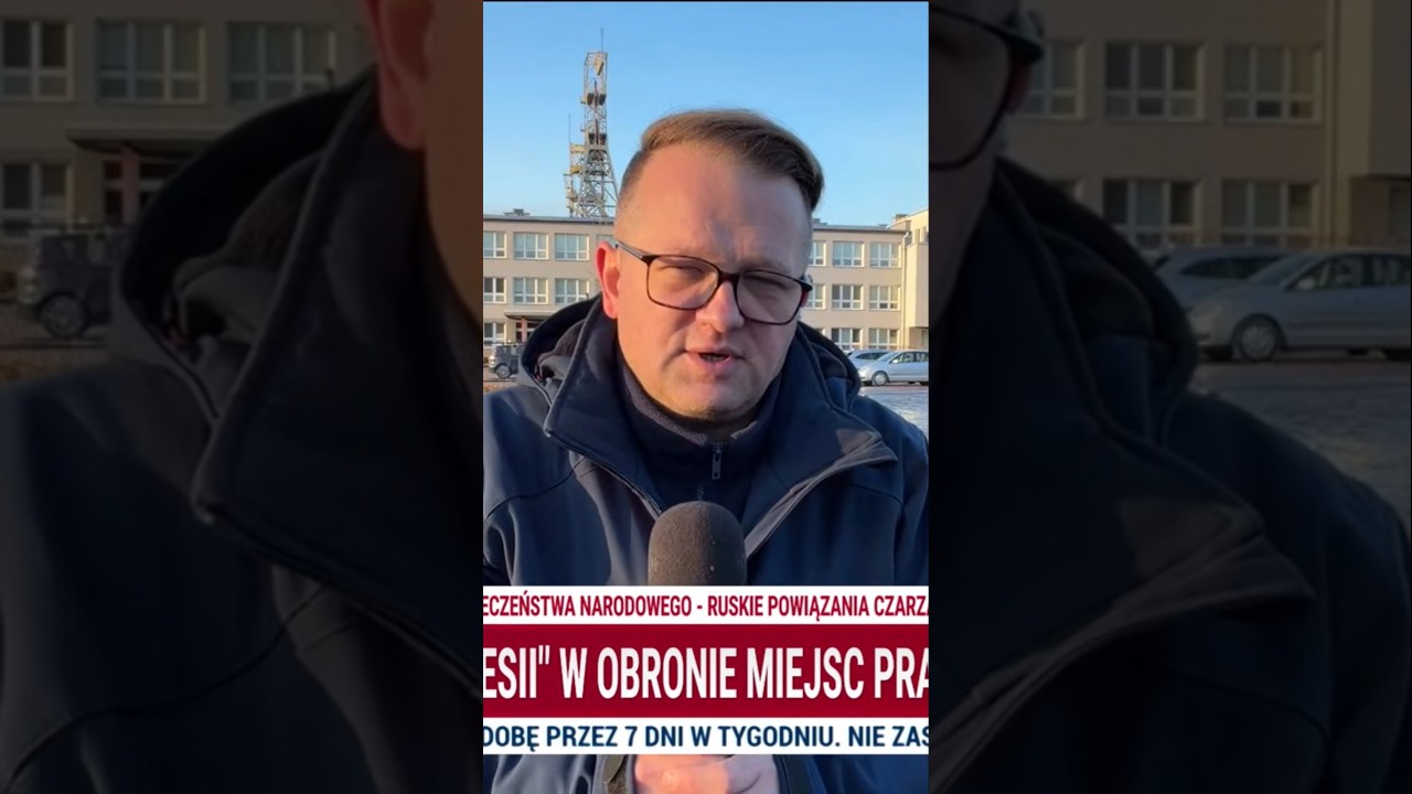 Protest związk&oacute;w zawodowych przed kopalnią Silezja &ndash; walka o miejsca pracy