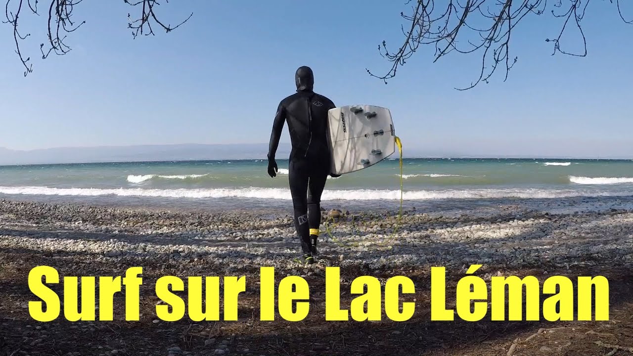 Surf sur le lac Léman -  Avril 2021
