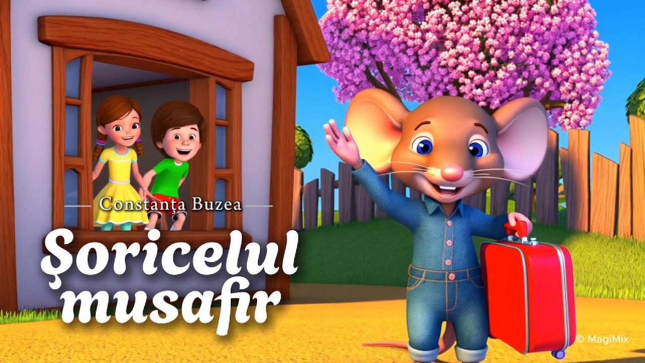Șoricelul musafir 🐭 | C&acirc;ntec animat pentru copii de gradinita 🎵 Poezie de Constanța Buzea