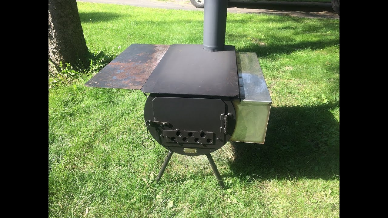 CYLINDER STOVES. The Tent Wood Stove. Curing the stove. The first burn.