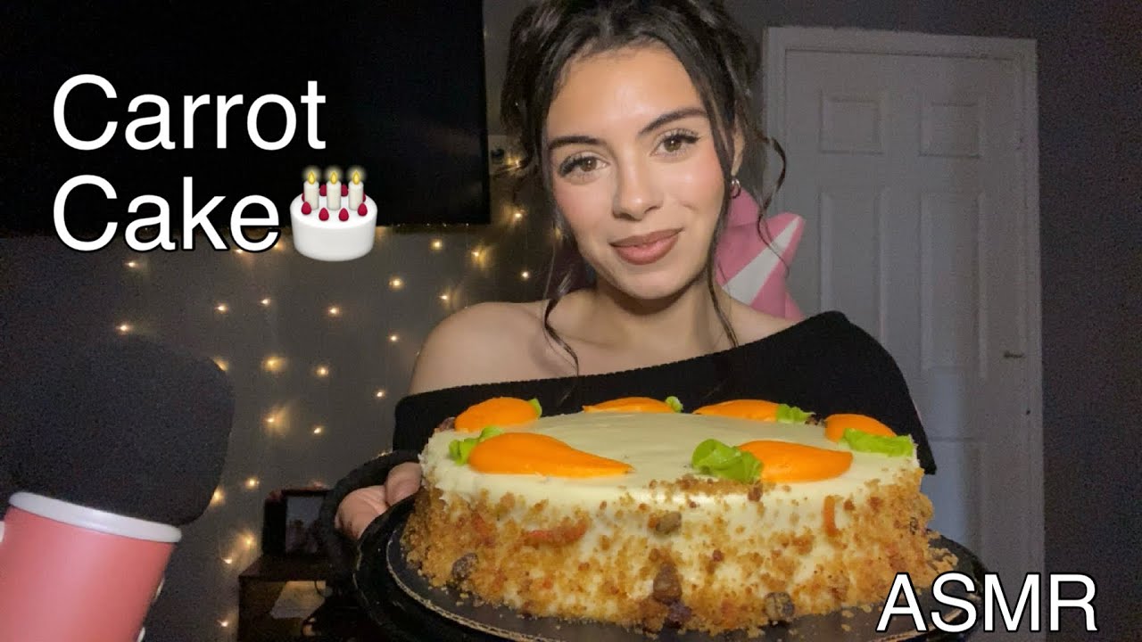 ASMR|| Carrot Cake Mukbang🥕🎂