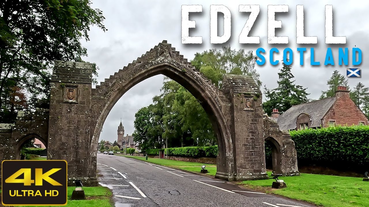 Edzell village walk, Scottish Countryside 4K