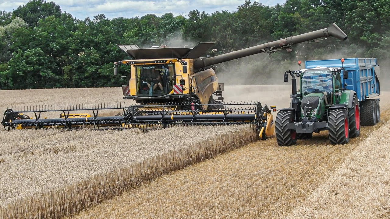 ☀☀Premiers Hectares pour cette NEW HOLLAND Cr 9.90 à la moisson 2020 ! 😍🌾🌾✔