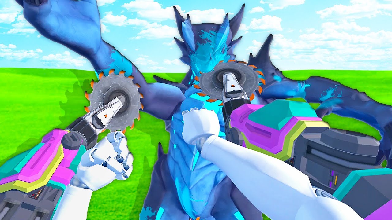 Mind Controlling the Kaijus (Kaiju Battle Simulator VR)