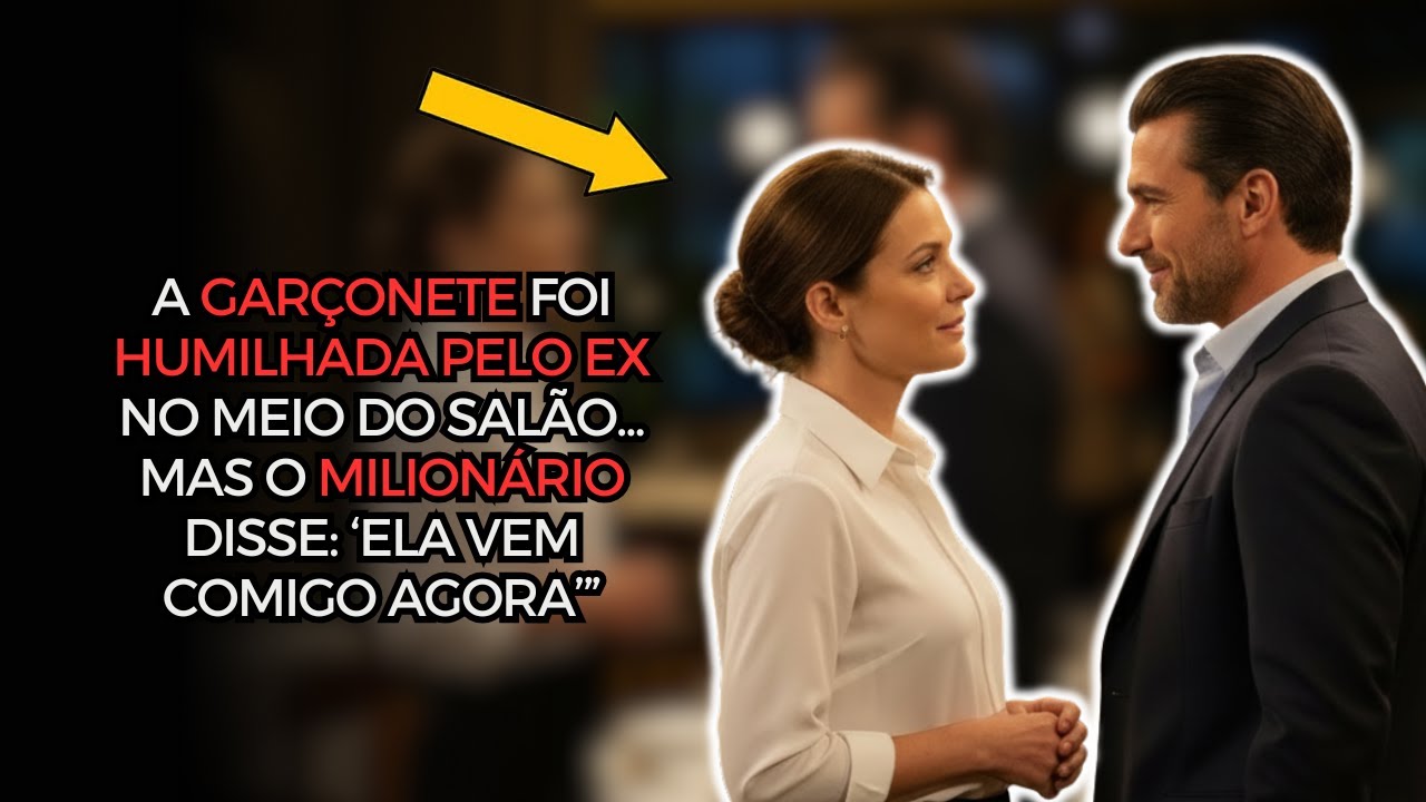A GARÇONETE FOI HUMILHADA PELO EX NO MEIO DO SALÃO...MAS O MILIONÁRIO DISSE: ‘ELA VEM COMIGO AGORA’”
