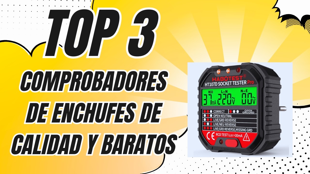 Los 3 Mejores Comprobadores de Enchufes de Calidad y Baratos de Amazon ✅ [2026]