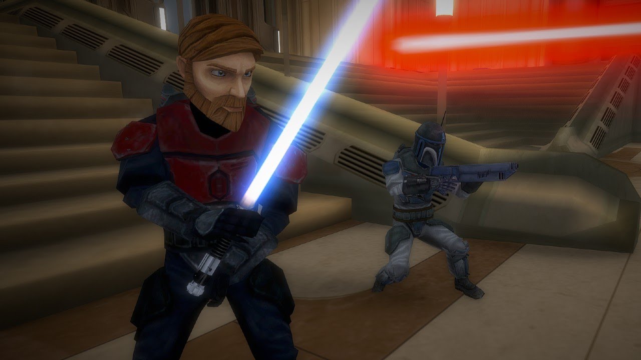 Death Watch vs Shadow Collective - The Clone Wars Revised - Star Wars Battlefront II (2005)