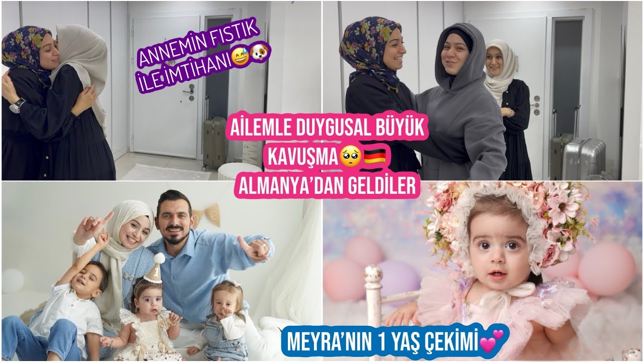 AİLEMLE DUYGUSAL BÜYÜK KAVUŞMA 🇩🇪, BİR ARADAYIZ, MEYRA’NIN 1 YAŞ ÇEKİMİNİ YAPTIRDIK, AİLE ÇEKİMİ