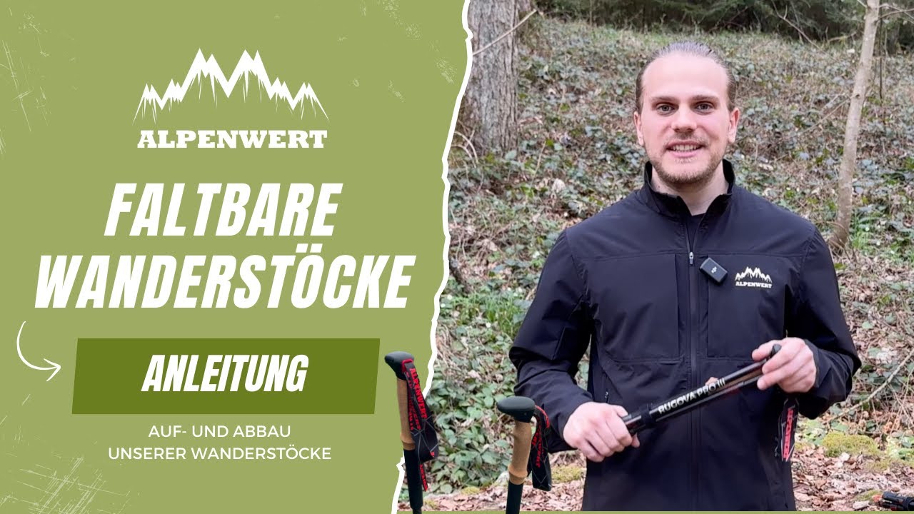 Faltbare Wanderst&ouml;cke einstellen &ndash; Anleitung f&uuml;r richtige L&auml;nge | Alpenwert