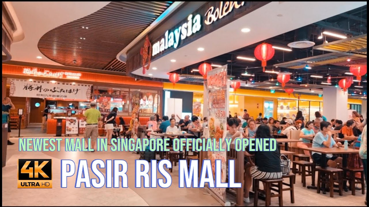 PASIR RIS MALL | TWO FOOD COURTS | 4K UHD | SINGAPORE | 巴西立广场 #PasirRisMall #foodie #singapore