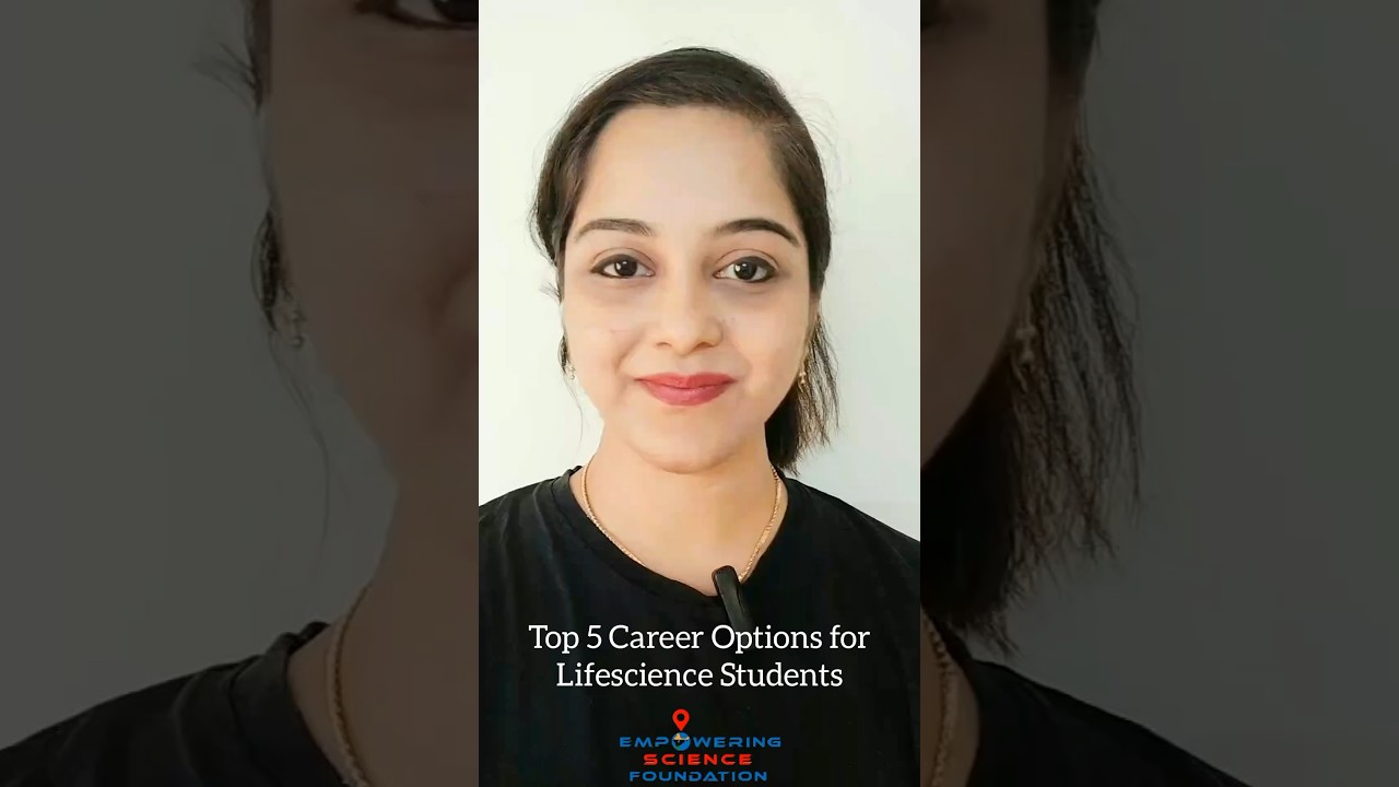 Top 5 Career Options for Life science Students #esf #csir #biotechnology #lifescience #shorts