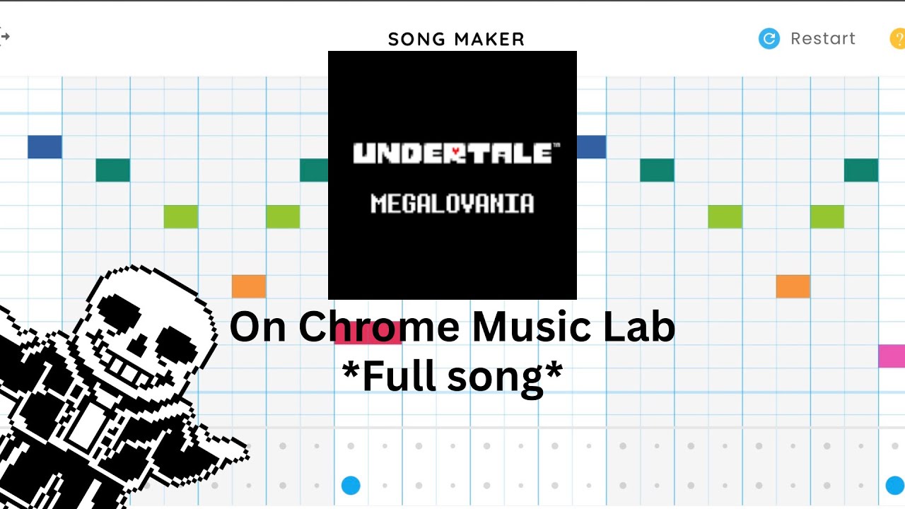 MEGALOVANIA completely recreated on Chrome Music Lab Song Maker (READ DESC)