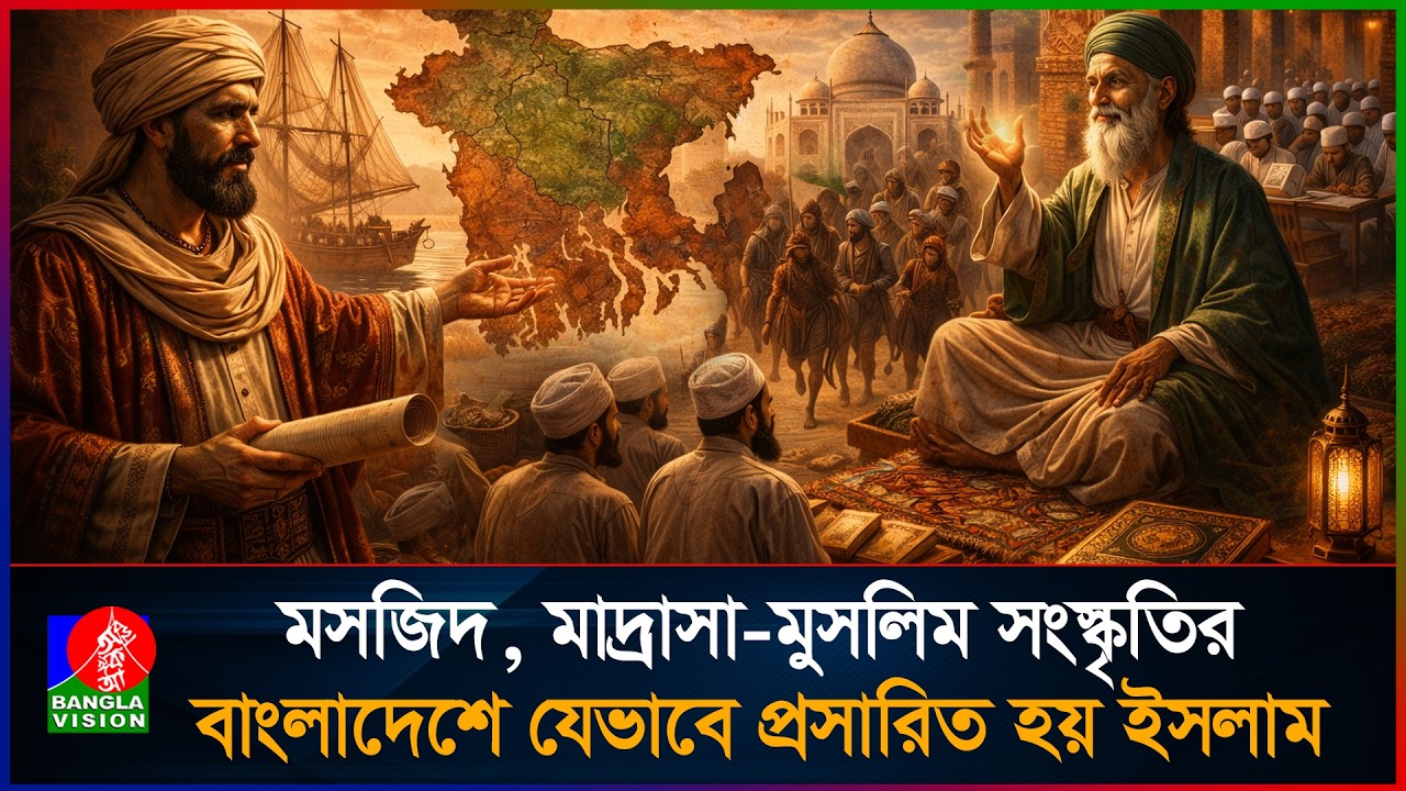 আরব বণিক থেকে সুফি সাধক—বাংলাদেশে যেভাবে ইসলামের বিস্তার হয় | Bisshojure Muslim Desh | Ep-04