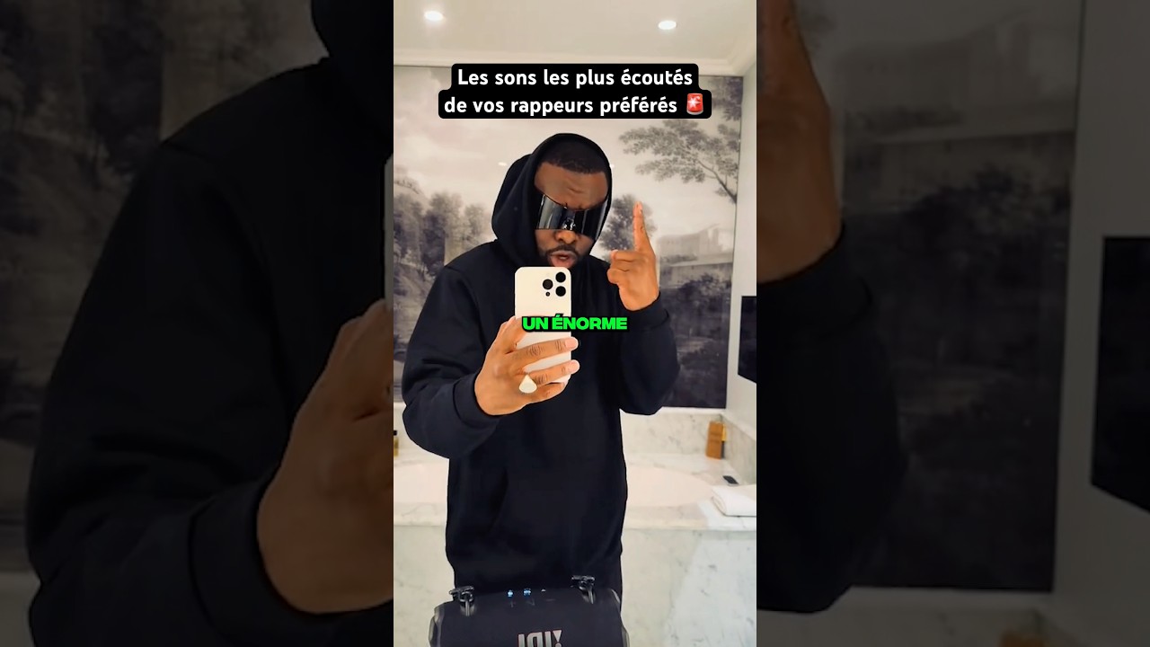 LES SONS LES PLUS &Eacute;COUT&Eacute;S DE VOS RAPPEURS PR&Eacute;F&Eacute;R&Eacute;S 😨 (Gims est fort ?) #shorts #gims #rapfr #tiktok