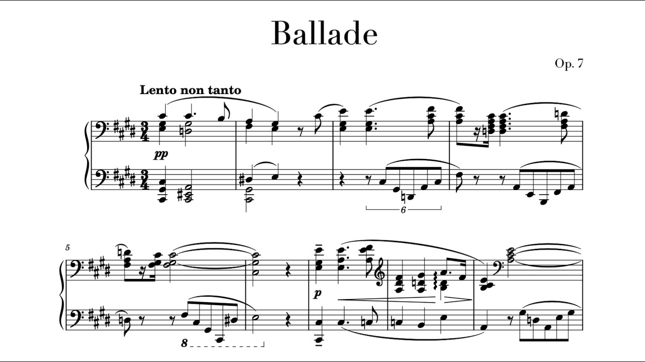 Junheon Han - Ballade, Op.7 (2016)