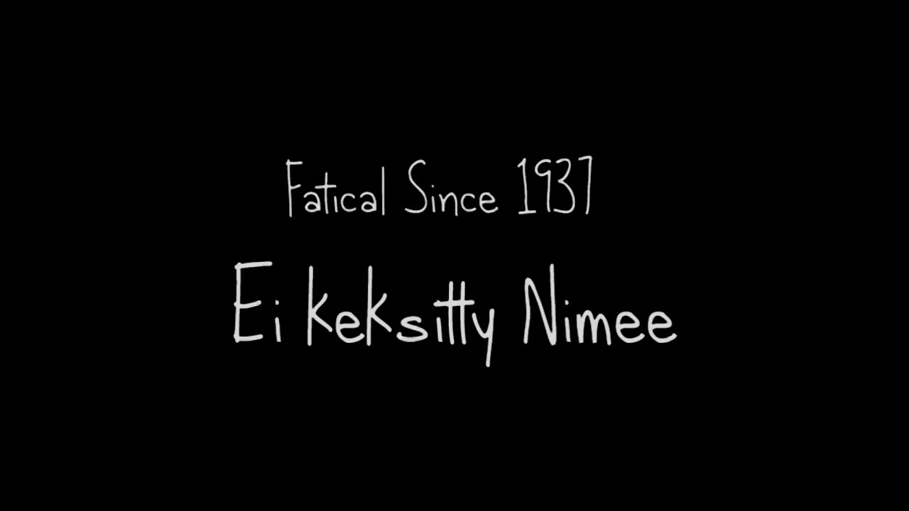FAT SINCE 1937 - EI KEKSITTY NIMEE (2015)
