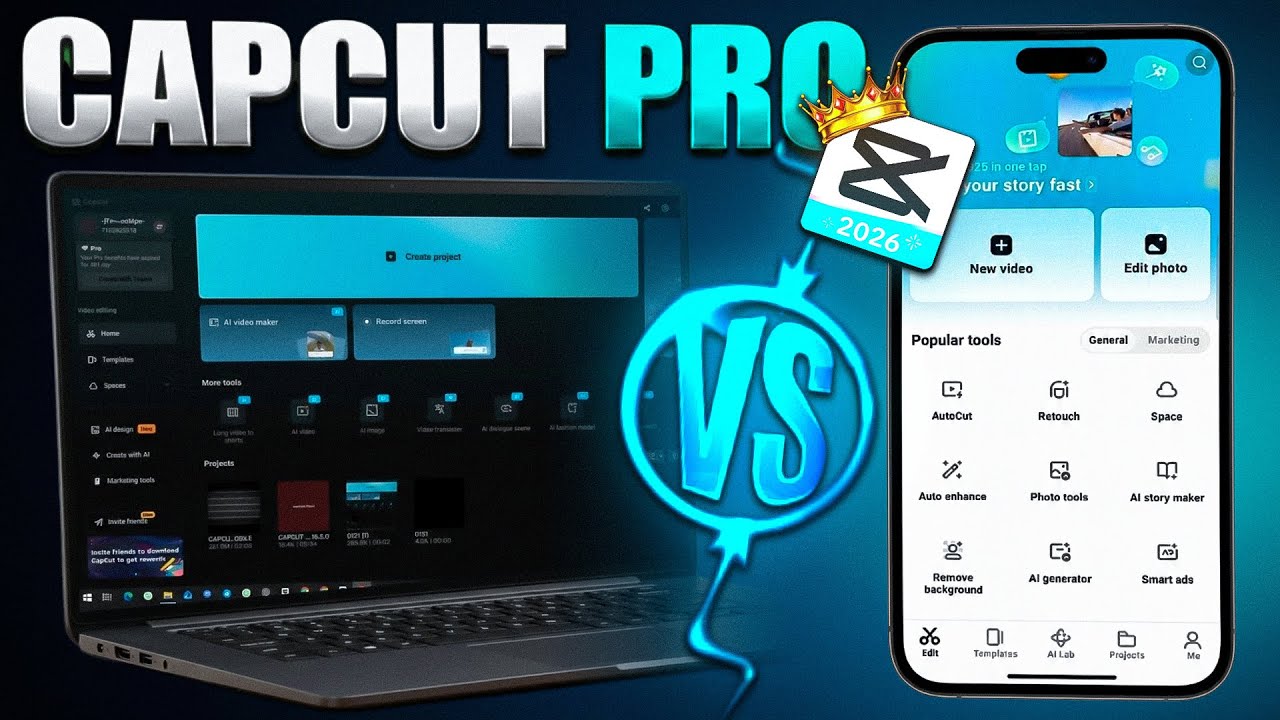 CapCut PRO PC vs Mobile 🔥 | Konsa Best Hai 2026? | Real Comparison