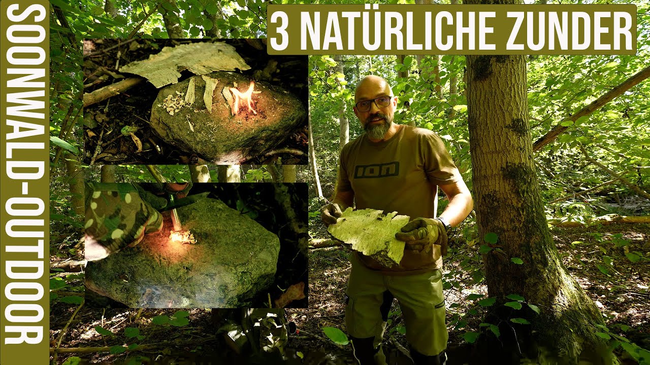 Feuer machen 3 natürliche Zunder bei jedem Wetter Bushcraft Survival Feuerstahl Bushcraft Wissen 001