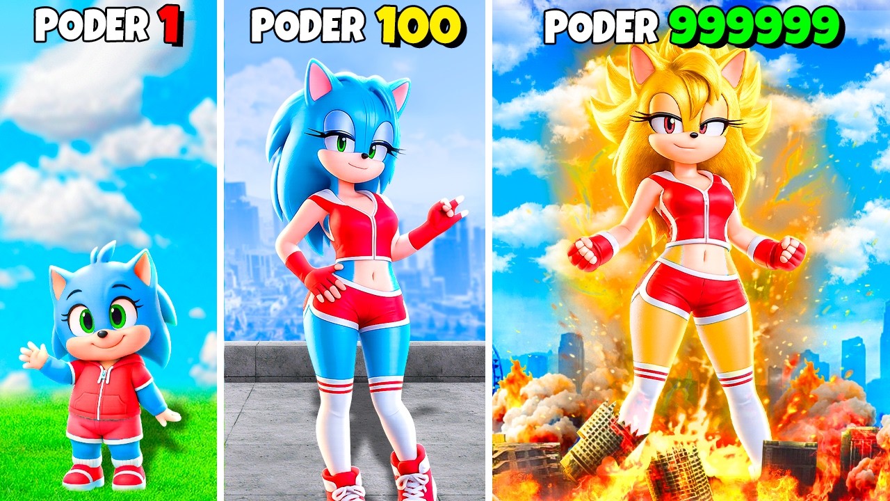 Mejorando a FEMALE SONIC en GTA 5 !! (Sonic Movie mod)