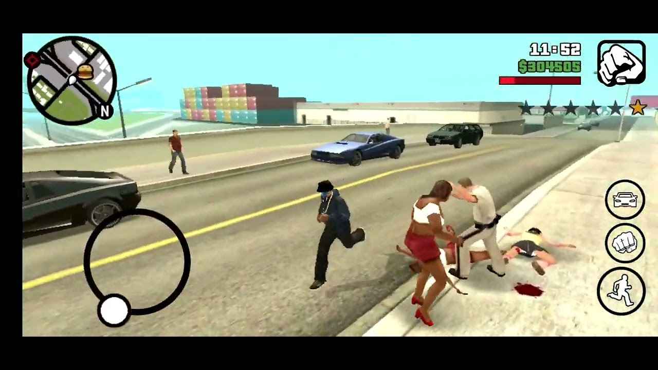 gta sa peds fight