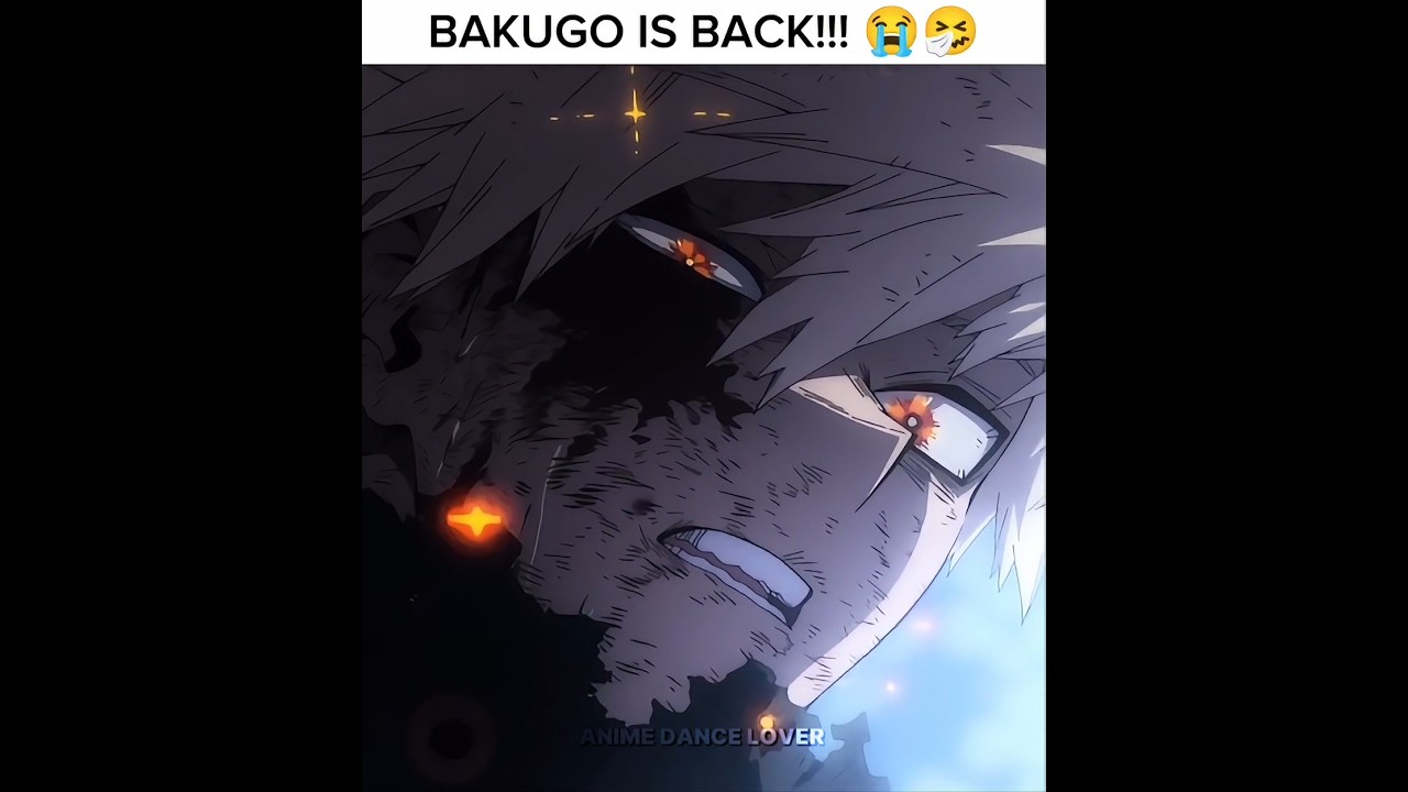 Bakugo is Back! 🤧 MHA Final Season 8 #myheroacademia #shorts