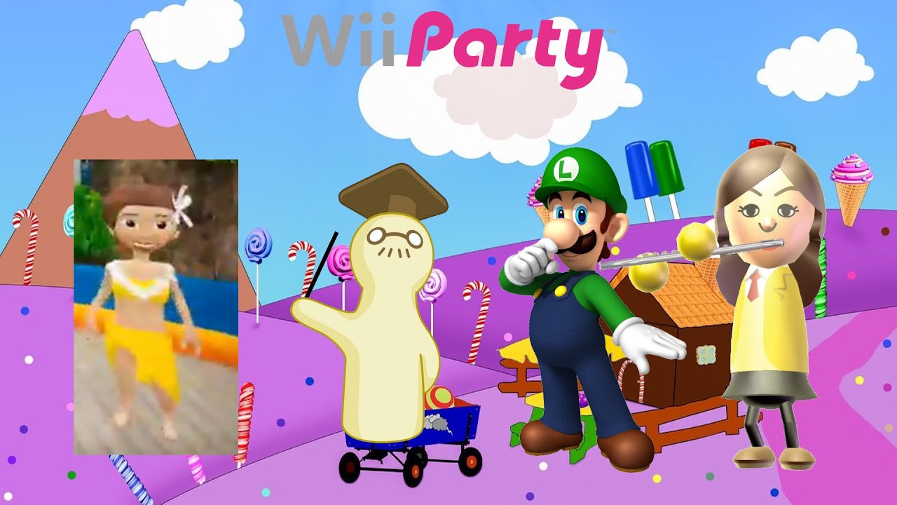 Wii Party - Board Game Island - Lola Vs Dr. Lobe Vs Luigi Vs Fumiko (Ep. 109)